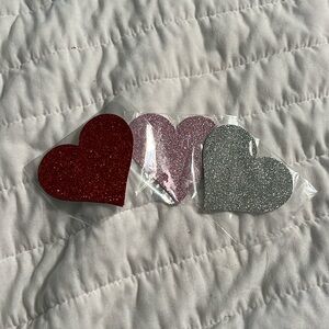 Sparkly, heart pasties